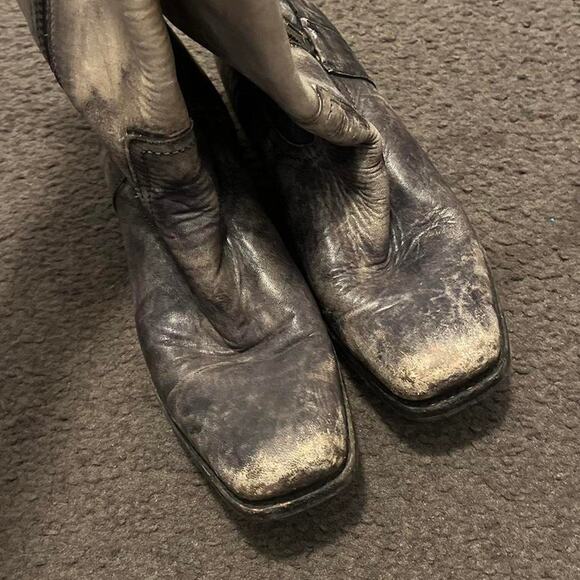 Frye faded distressed campus boots - Picture 7 of 8